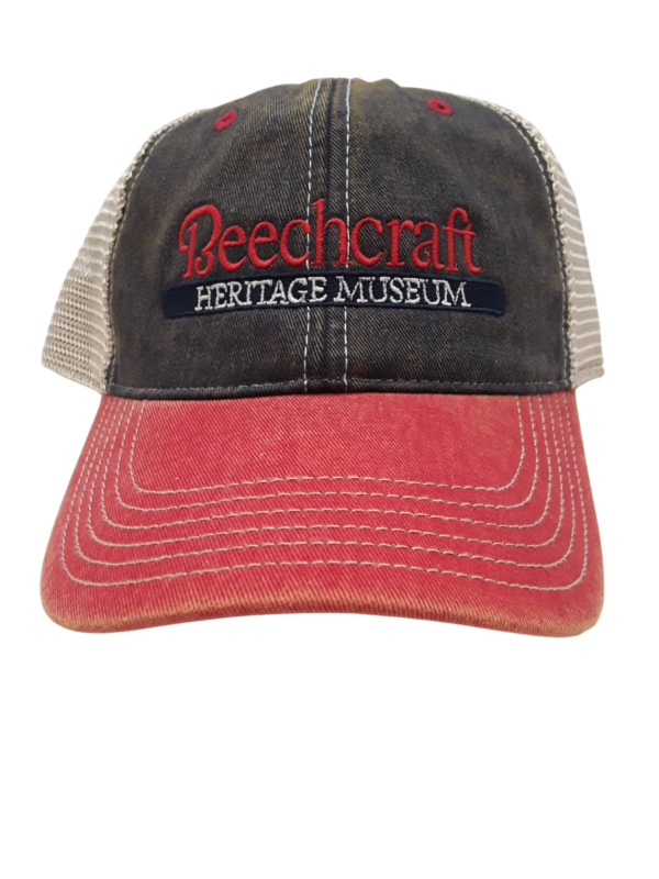 Navy/Scarlett Trucker Cap