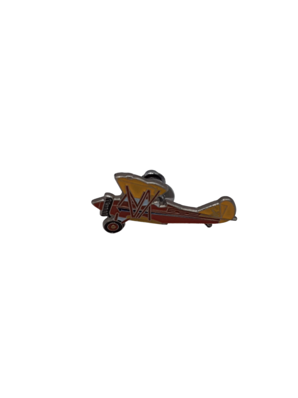 Orange and Yellow Travel Air Pin
