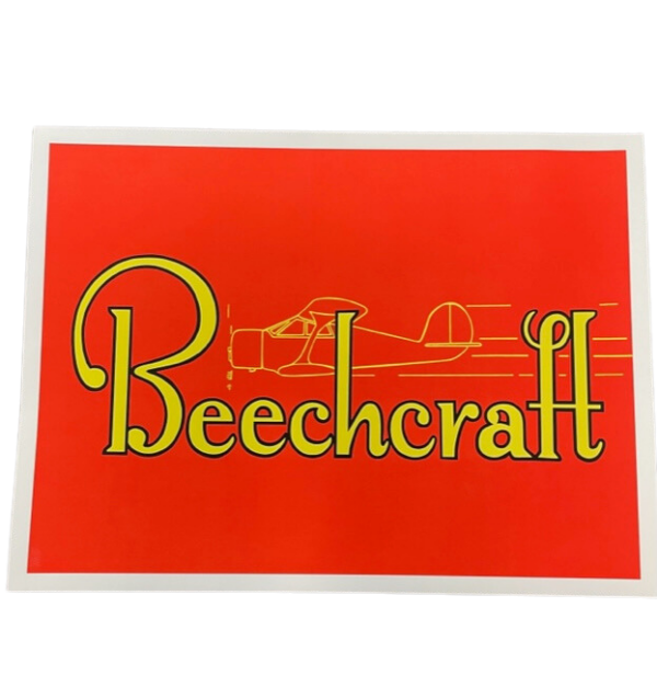 Stan York Poster 38 Beechcraft With Staggerwing